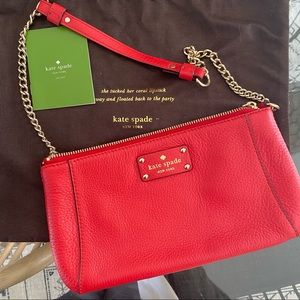 Kate Spade red handbag with dust bag
